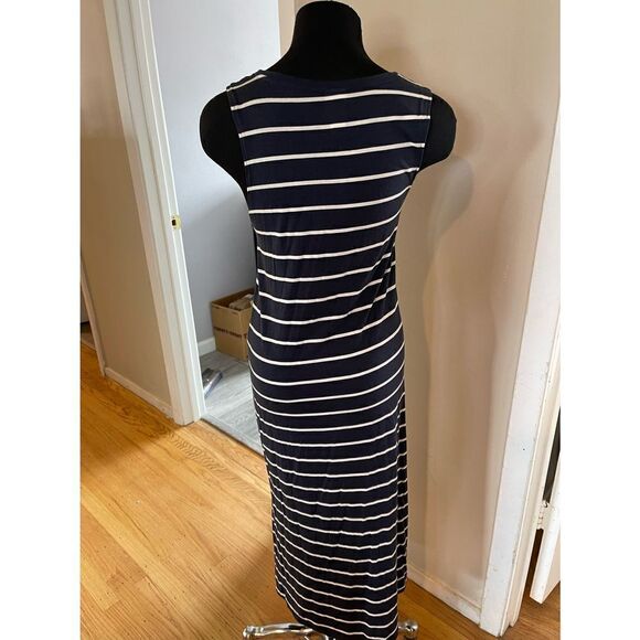 H&M | Dresses | Hm Womens Jersey Striped
Sleeveless Maxi Dress xs
Navy white - Picture 2 of 3